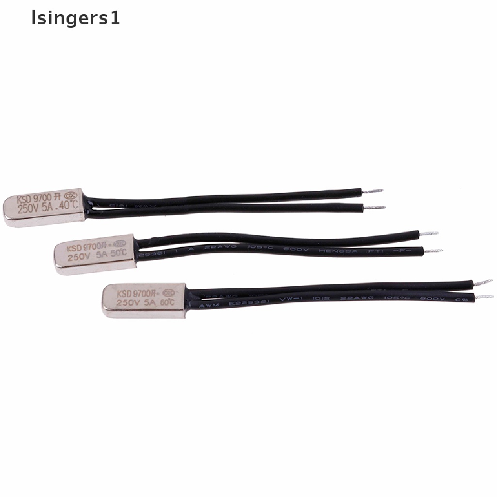 (lsingers1) 5pcs KSD9700 Derajat Celcius Thermostat Pengatur Suhu 5A 250V