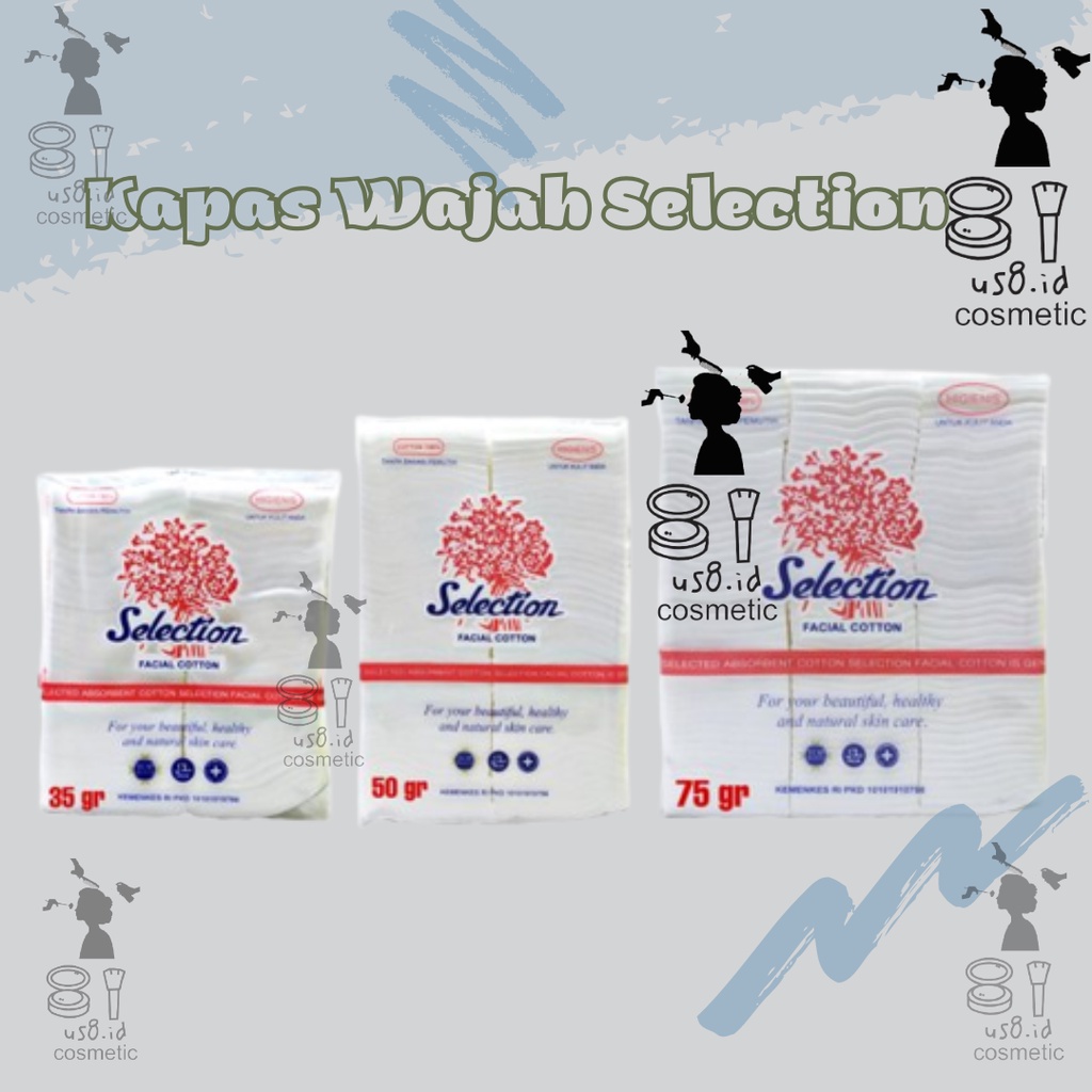 Kapas Wajah Selection 30 GR 50gr 75GR || Kapas pembersih Muka || Kapas