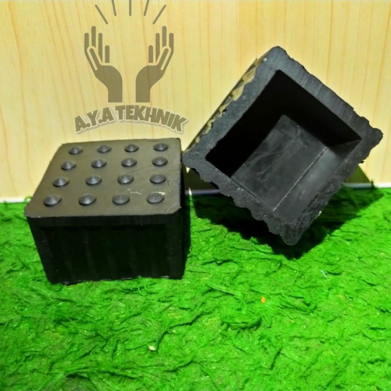 Karet Hollow 4x4 / Karet sepatu hollow 4x4 / Karet kaki meja kotak 4x4