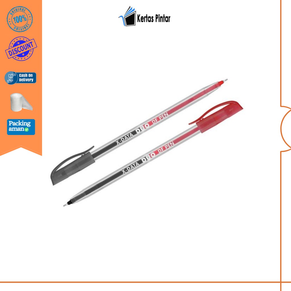 

BOLPOIN X-DATA DUO DF PEN MERAH HITAM