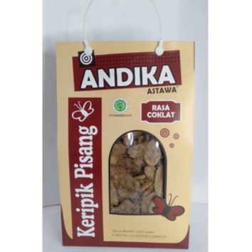 

Andika Astawa keripik pisang rasa coklat 225gr camilan oleh oleh malang lampung