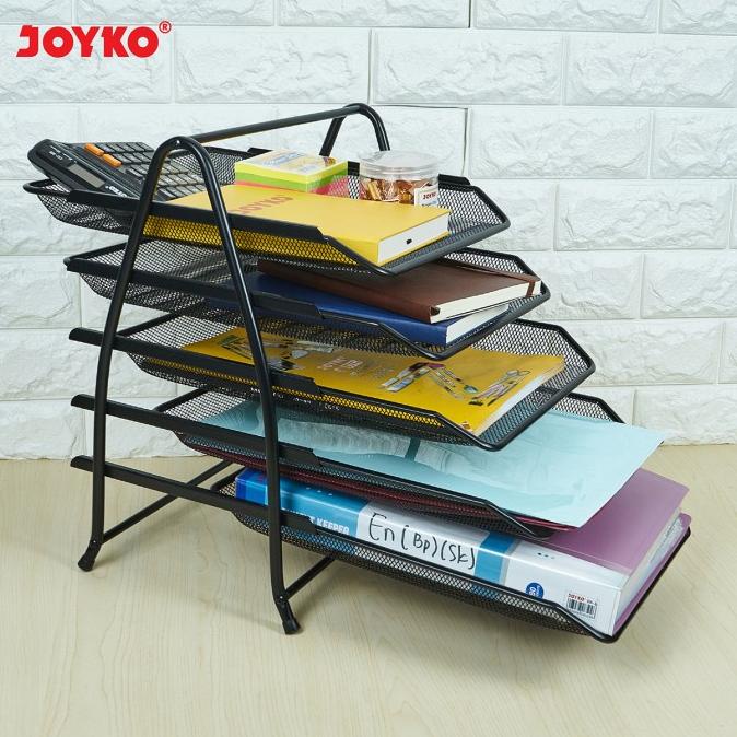 

BISA BAYAR DITEMPAT Joyko Document Tray 5 Tier / Rak Dokumen 5 Tingkat Joyko BESI DT-41 NEW Kode 524