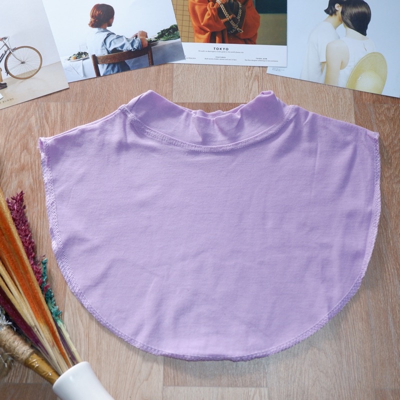 Manset Leher Bahan Kaos Termurah-Ungu muda
