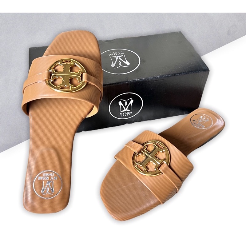 Mym2m Rafita Sandal Wanita Sandal Kokop Sandal teplek Sandal kasual Terbaru