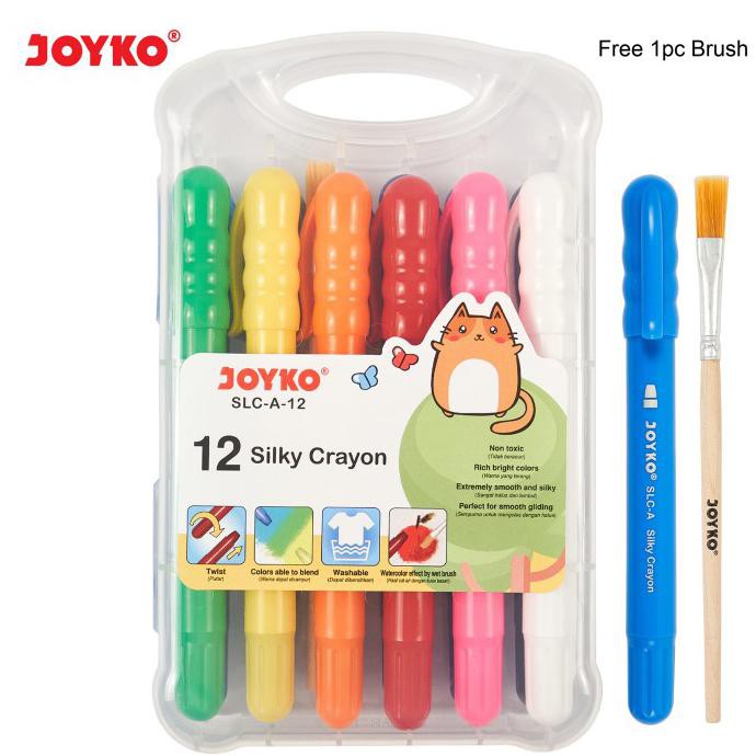 

Promo Awal tahun Silky Crayon Krayon Halus Joyko SLC-A-12 Warna Colors Promo Awal tahun