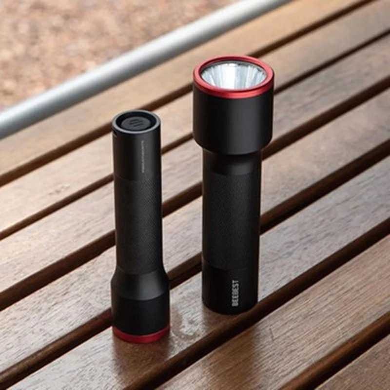 Senter LED Mini Portable Flashlight Camping Recharge 5000mAh Aluminium