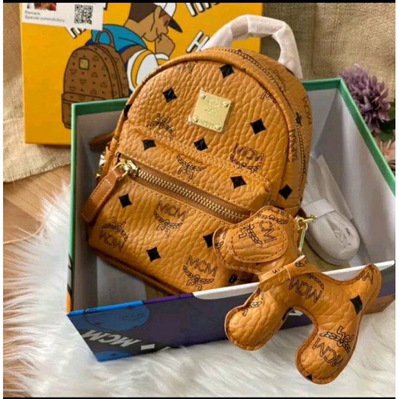 Tas Backpack Mini MCM original authentic