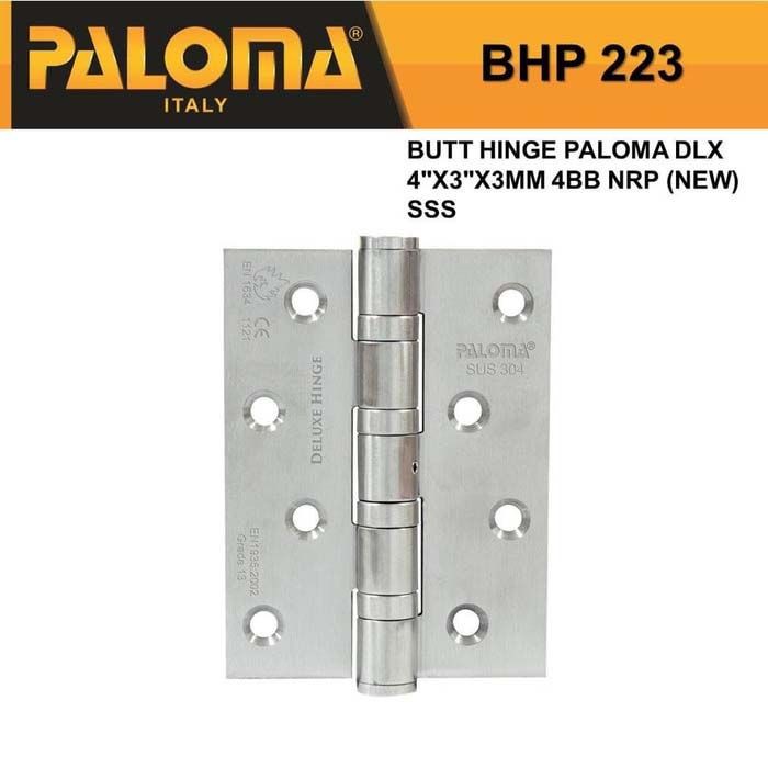 Engsel Pintu Jendela Paloma QHBHP 223 - 4" inch Engsel Pintu Stainless SUS 304 - SSS Murah Kualitas