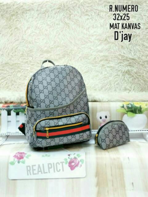 Tas ransel fashion wanita cantik 2in1/tas murah meriah