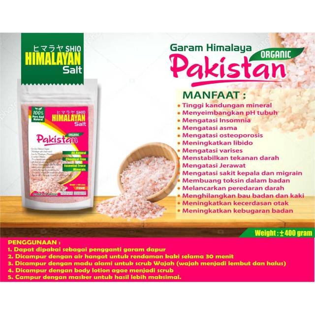 

[ORIGINAL] Garam Himalaya Pakistan 500 gr Original 100% Pink Salt Garam gunung himalaya asli murah