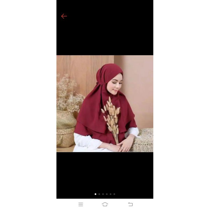 hijab bergo Maryam 2 layer. non pet/ hijab bergo Maryam 2 layer