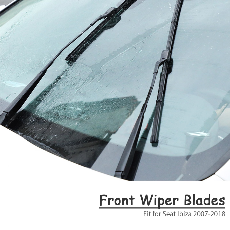 1 Set Karet Wiper Kaca Depan Mobil Untuk Seat Ibiza 2002-2018