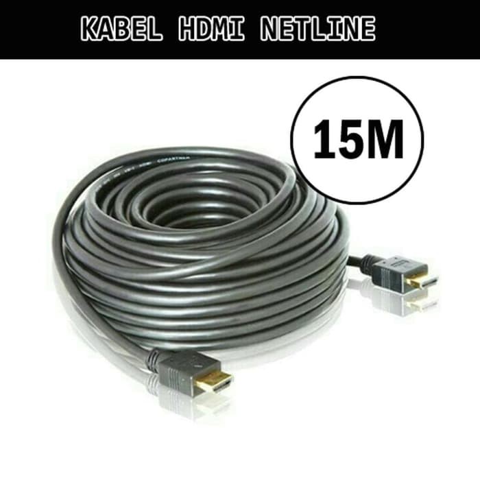 KABEL HDMI To HDMI High Speed High Quality Gold 15 METER KUAT TEBAL