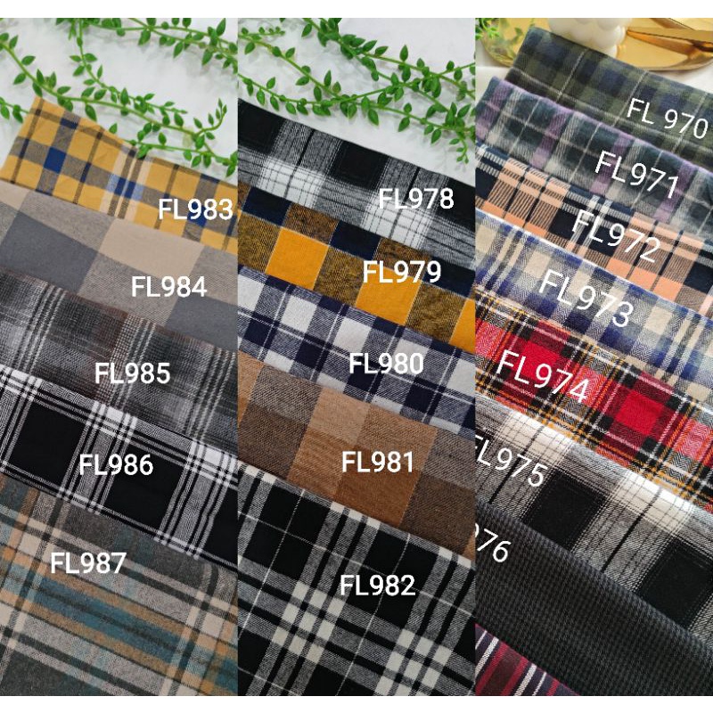 3-50motif kain flanel terbaru berkualitas bahan kotak katun yarndyed harga per 0.5meter/happychild