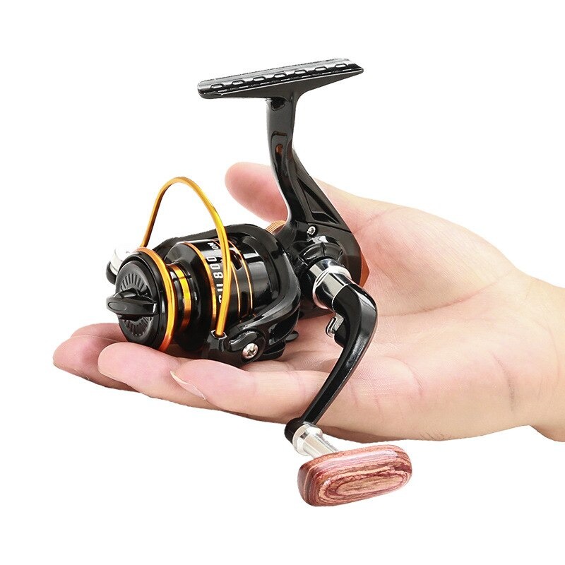 GS8i diao de lai reel pancing spinning fishing reel kumparan pancing gear ratio 4.8:1 - su800 - black Or-i