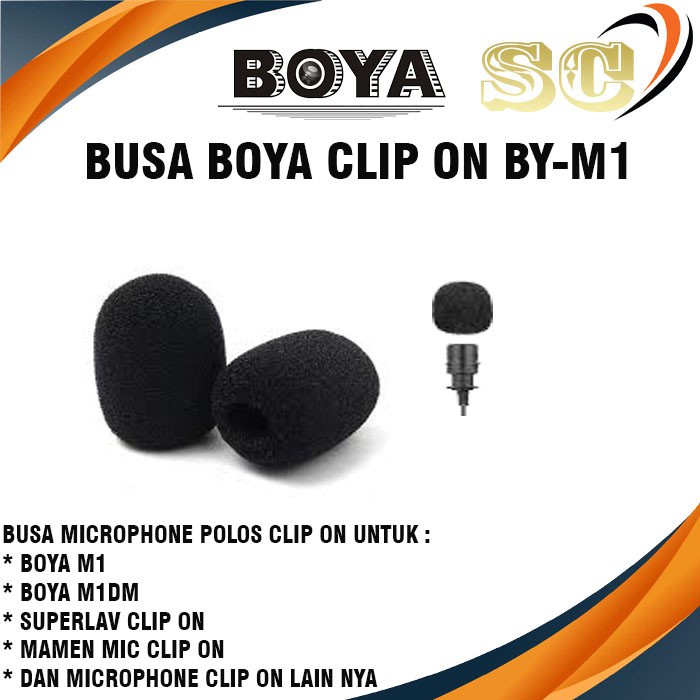 Jual Busa Mic Clip On Boya BYM1 / BYM1DM / Busa Mic Boya M1 / Busa