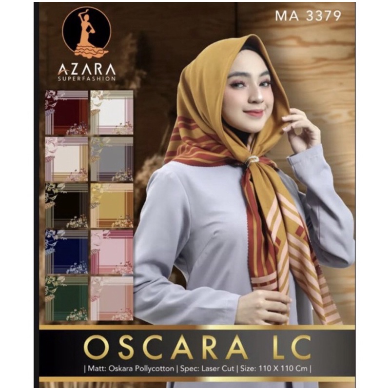 Promo HIJAP OSCARA AZAHRA LC motif terbaru premium