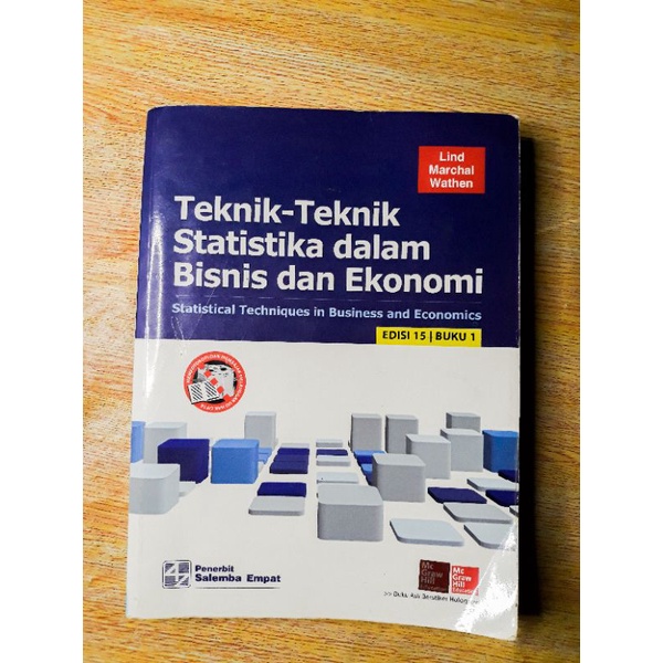 

TEKNIK-TEKNIK STATISTIKA DALAM BISNIS DAN EKONOMI Edisi 15 buku 1 penerbit Salemba Empat