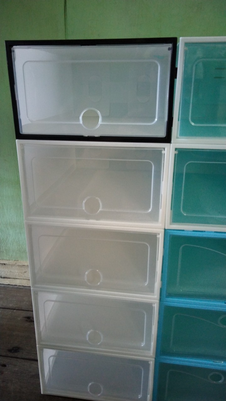 [300 Gram] Kotak Sepatu Tebal Lipat / Box Sepatu Lipat / Kotak Sepatu Transparan Cod