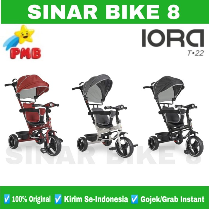 Sepeda Tricycle Anak Roda Tiga 3 PMB IORA T 23 Tricycle Anak Musik Lampu Rem