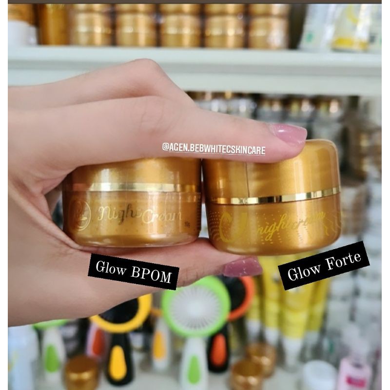CREAM MALAM GLOW FORTE BEBWHITE C |NIGHT CREAM GLOW BPOM BEBWHITE C KEMASAN BARU