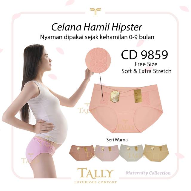CD HAMIL TALLY 9859 CELANA DALAM HIPSTER BAWAH PERUT 9858 - BUNGALILY