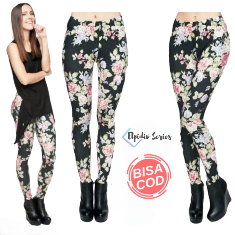 Legging Panjang Motif  /Legging Panjang Wanita Motif