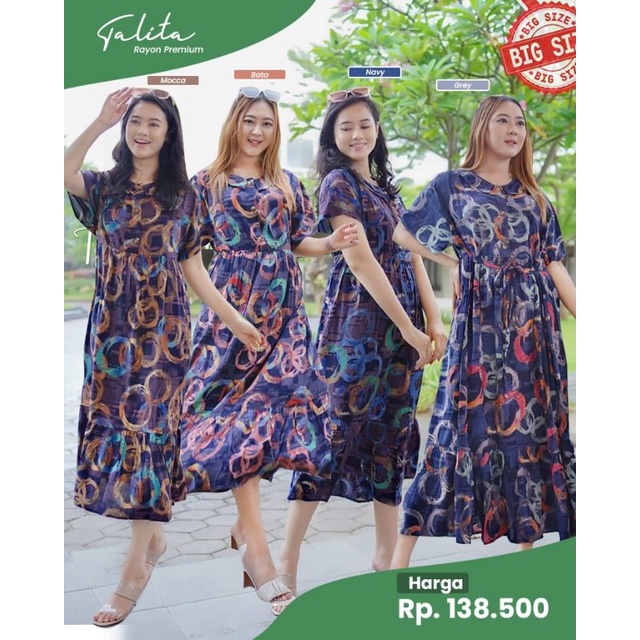 Talita Dress Daster Jumbo Ghiina Fashion