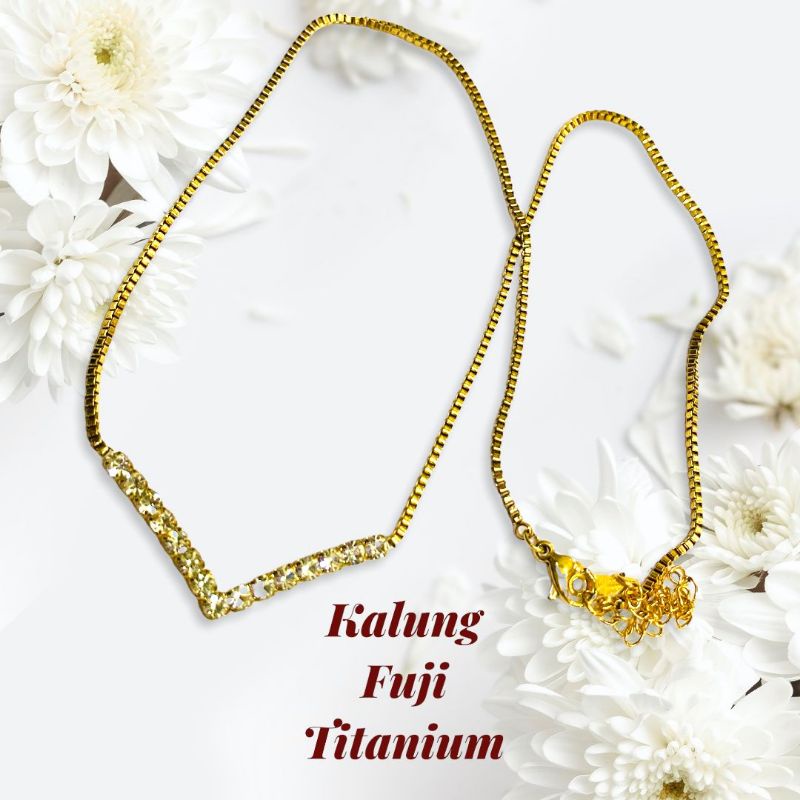 kalung fuji//kalung titanium//perhiasan //kalung