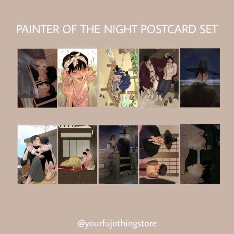 PAINTER OF THE NIGHT MINI POSTCARD SET MANHWA BL