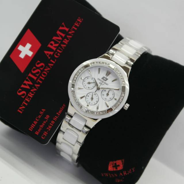 Jam tangan watch pria wanita cewek cowok casual formal Swiss army 2259 original