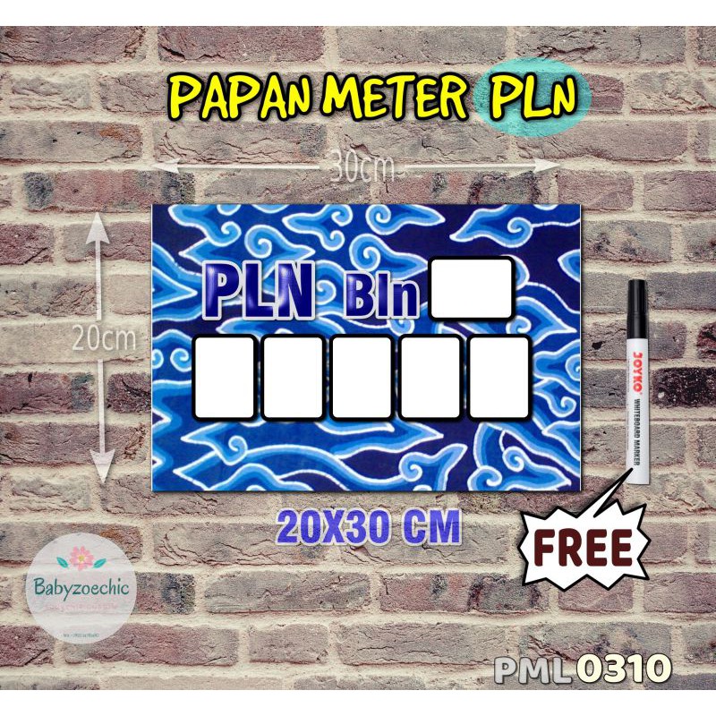 

Zoe Papan Meter Listrik PLN PAM motif Unik - Batik 10