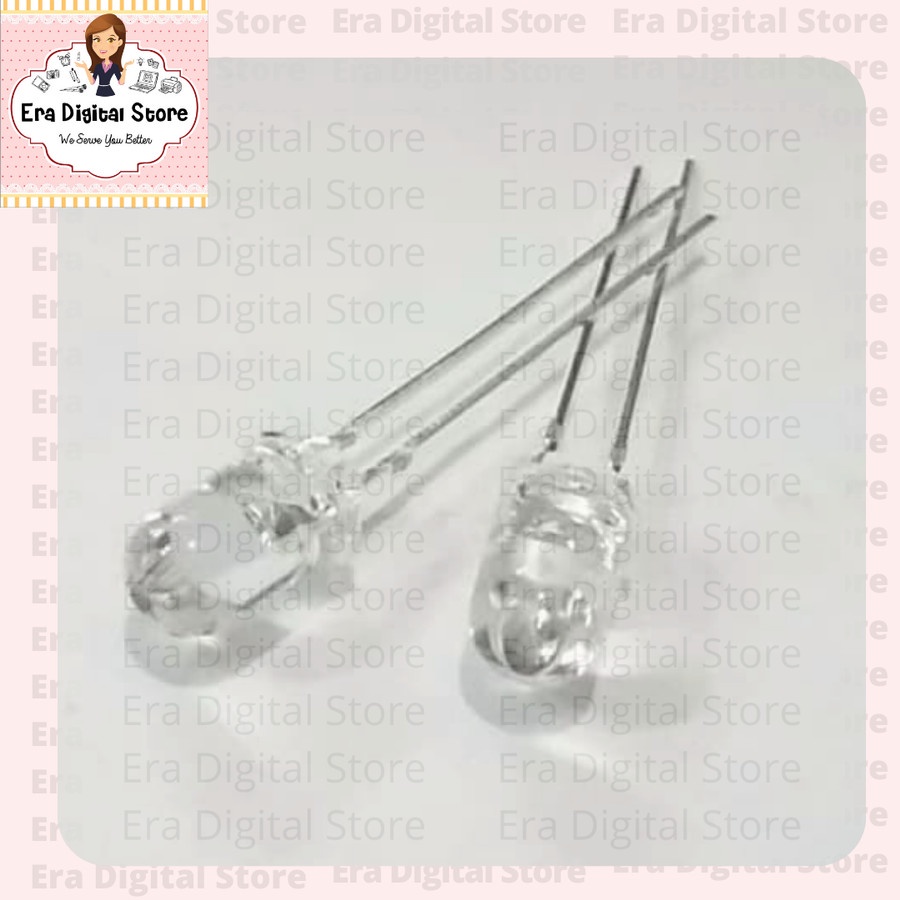 Lampu Led Bening Nyala Ungu 5mm