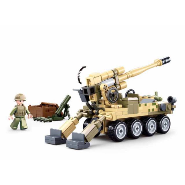 Lego Tank Tempur  - Battle Tank M38-B0751- Model Bricks army Murah Original