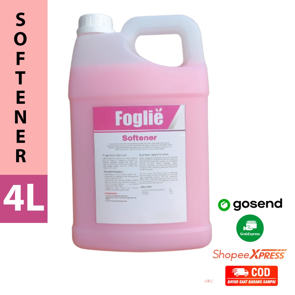 FOGLIE Softener Pelembut Pewangi Pakaian - 4 Liter | 5 Liter / 5l