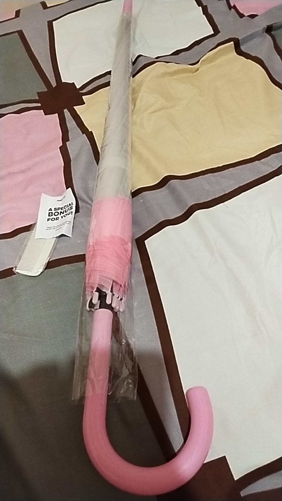 Tabasa Payung Tongkat Transparan Monaco List