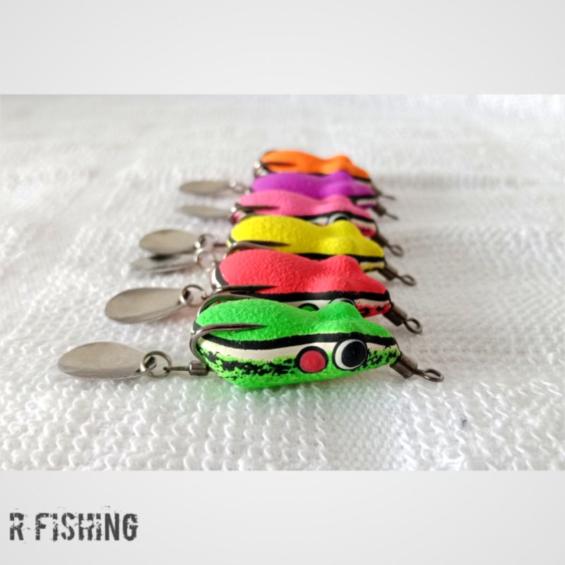 SOFT FROG CURUT 3CM CANS LURE | UMPAN CASTING IKAN GABUS DAN TOMAN | KATAK MAINAN