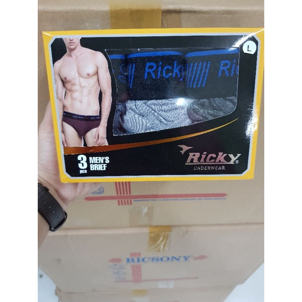 Celana dalam pria Ricky multicolour RMG-09 [isi 3]