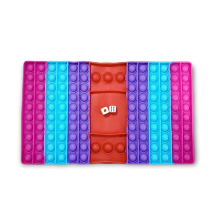 Pop It Rainbow Ludo Jumbo Mainan Anak Pop it Dadu-3
