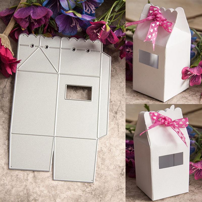 

Terbaru Kotak Hadiah Logam Cutting Dies Stensil Scrapbooking Album Kartu Embossing DIY Craft