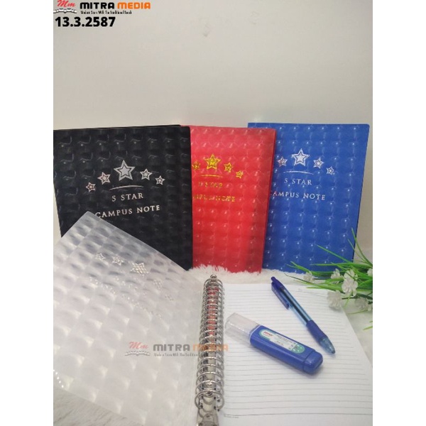 

MAP BINDER / BUKU BINDER / BUKU KULIAH)/ MAP FILE / BINDER A5 5STAR TRANSPARAN