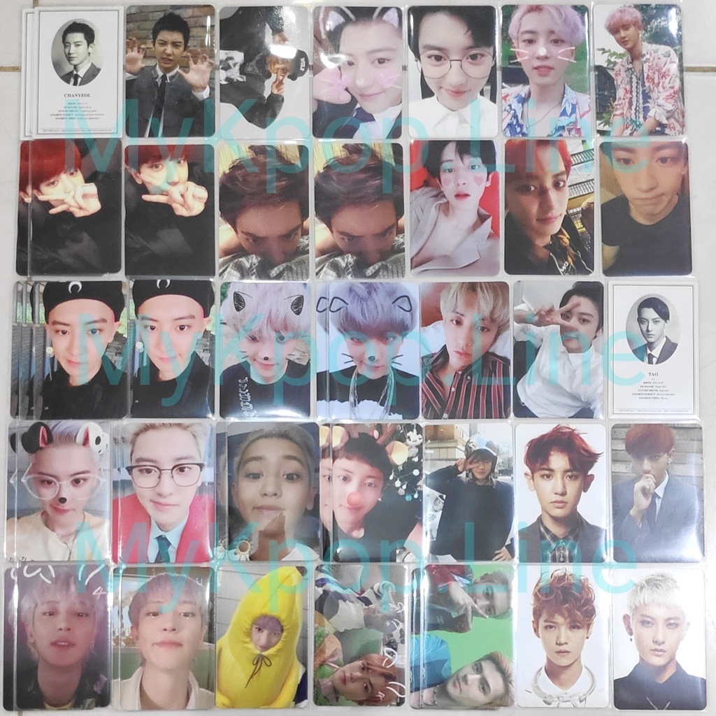 Photocard EXO Chanyeol Luhan Tao PC CY READY DICON EXO SC Sehun Postcard Photofilm Photo Film Acryli