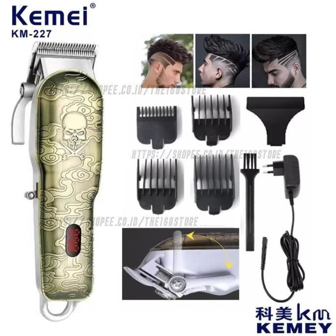 COD ALAT CUKUR RAMBUT KEMEI KM-227//ALAT CUKUR PROFESSIONAL HAIR CLIPPER  KEMEI KM-227