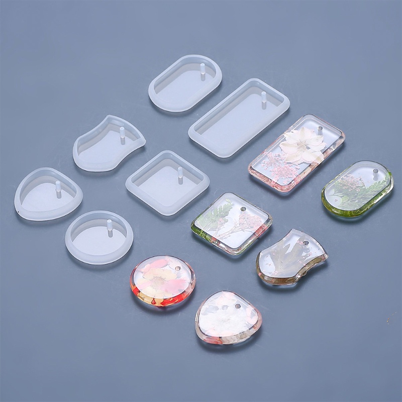 Siy Cetakan Resin UV Bahan Silikon Bentuk Geometri Bulathatipersegi Panjang