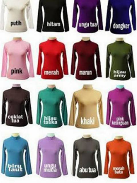 Manset Bahan Spandex / Ritsleting Belakang / Dalaman Kebaya