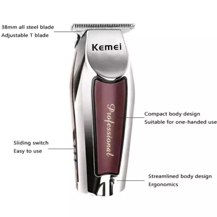 Kemei KM-9163 Hair Clipper Trimmer Alat Cukur Rambut