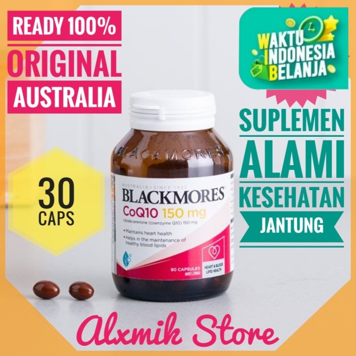 Kesehatan - New Label Blackmores Coq10 150Mg 30 Caps Suplemen Kesehatan Jantung