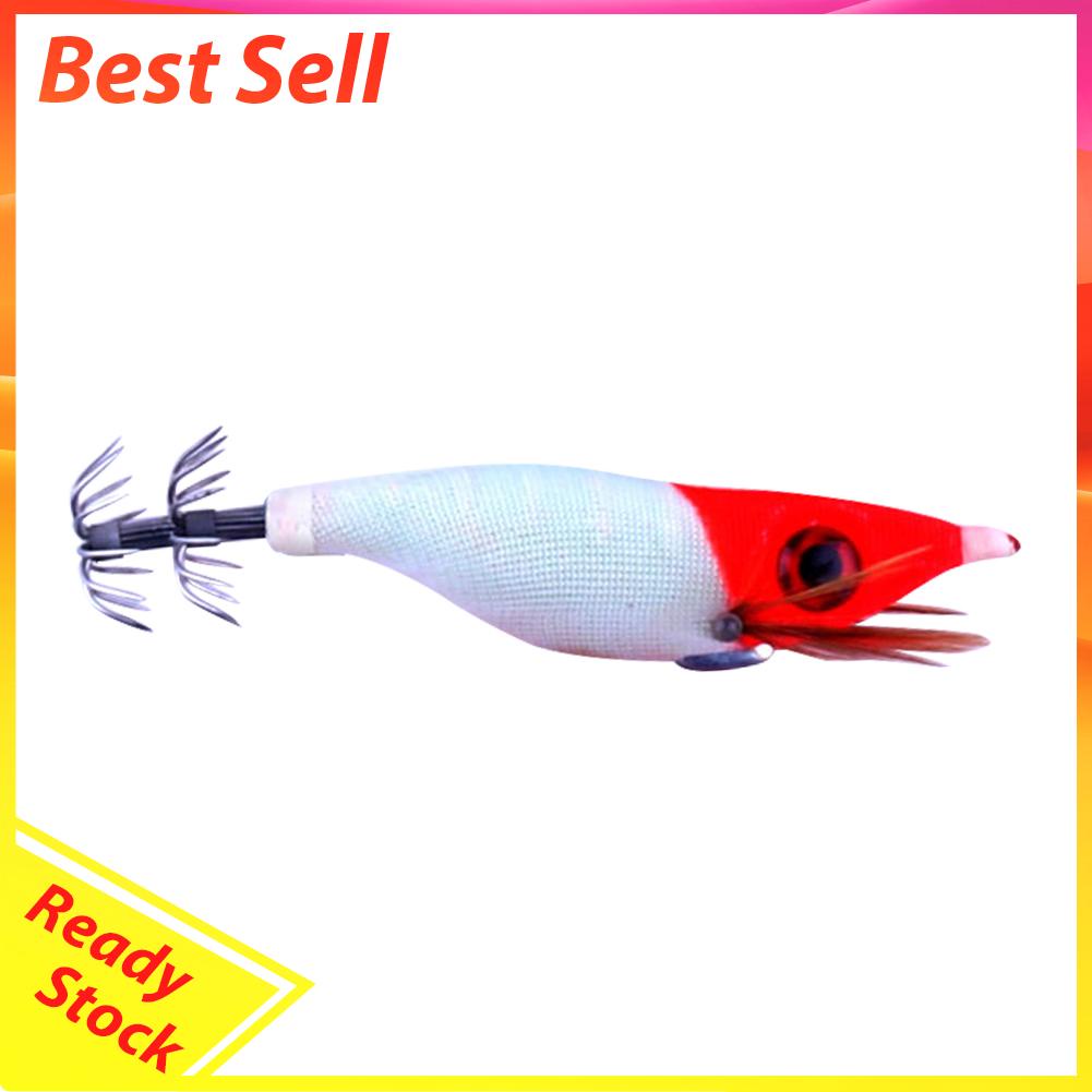 Umpan Pancing Cumi-Cumi Luminous 10cm 9g Bahan Kayu