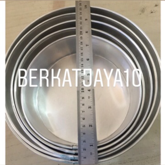 Loyang Kue Bulat Bahan Aluminium ukuran 18, 20, 22, 24 dan 26