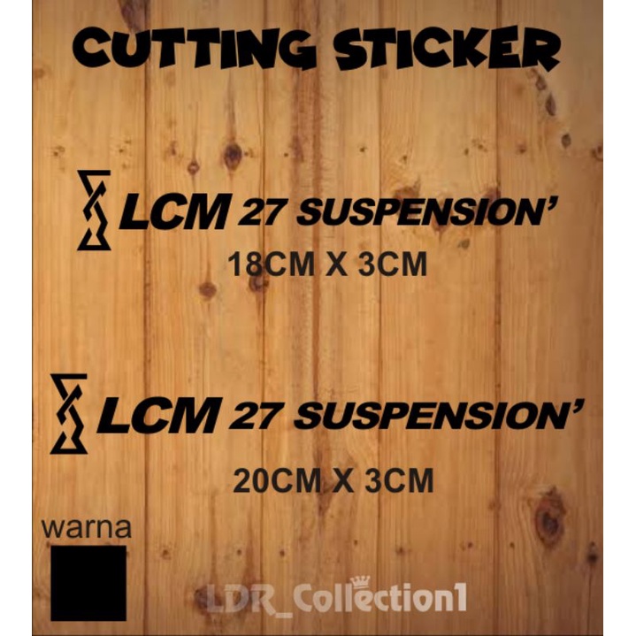 sticker motor cutting variasi lcm 27 suspension